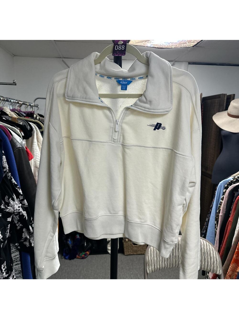 088-Prince pickleball cropped 1/4 Zip